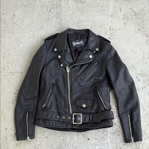 Schott biker leather jacket